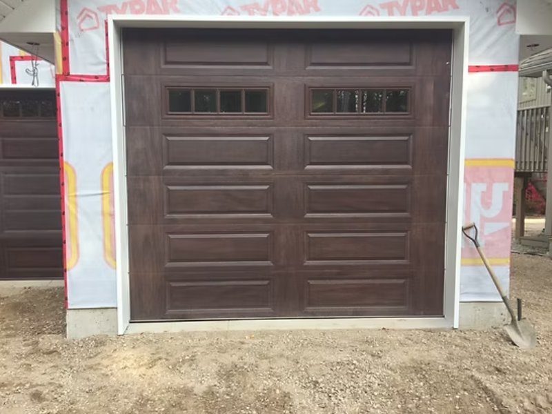 CHI Raised panel dark oak garage door_JP